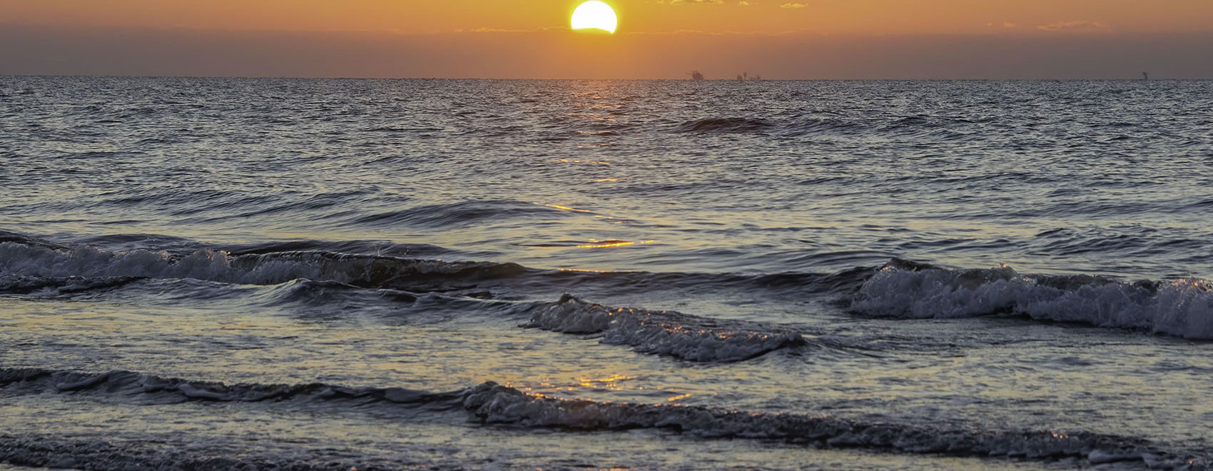 sunrise over Grand Isle, Louisiana