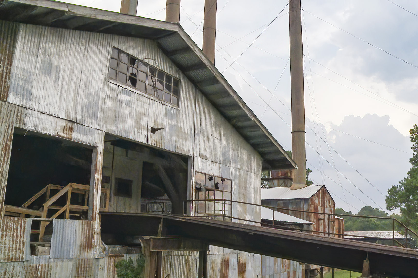 abandoned Longleaf sawmill in Longleaf, Louisiana
