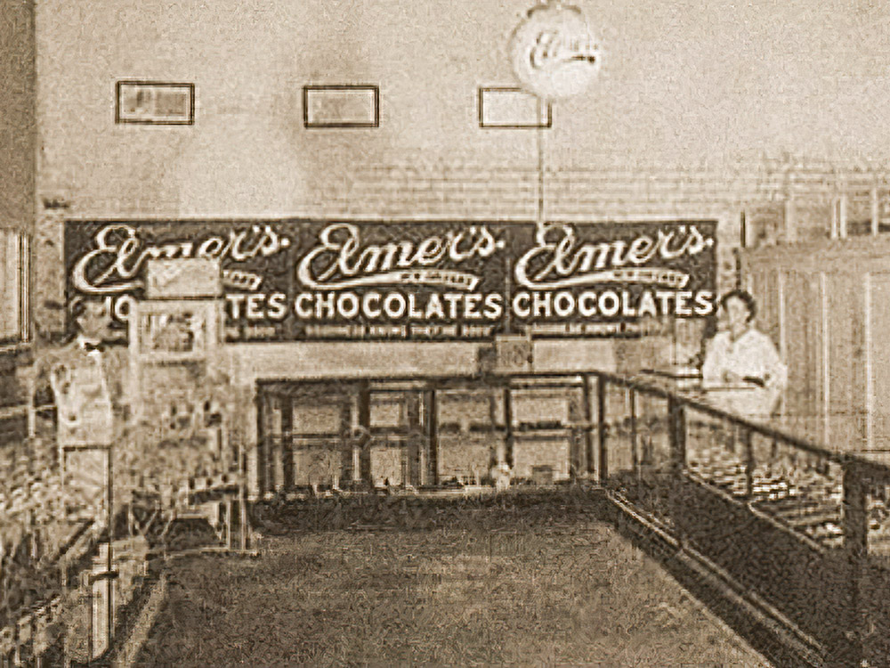 old photo of Elmer Chocolate Company in New Orleans