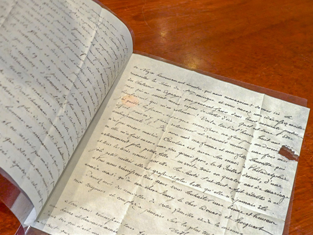 letter written in French describing New Orleans Hurricane of 1812