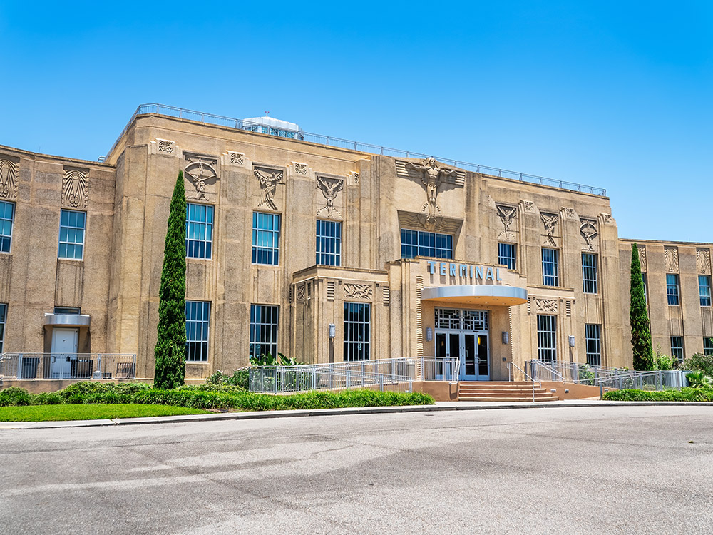 art deco style airport terminal building new orleans