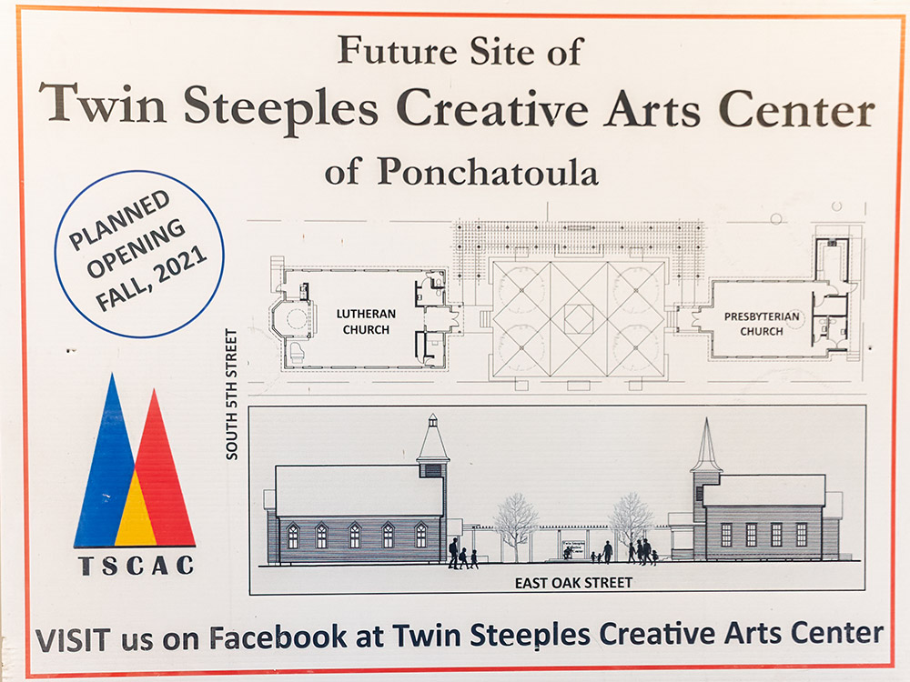 diagram of twin steeples creative arts center
