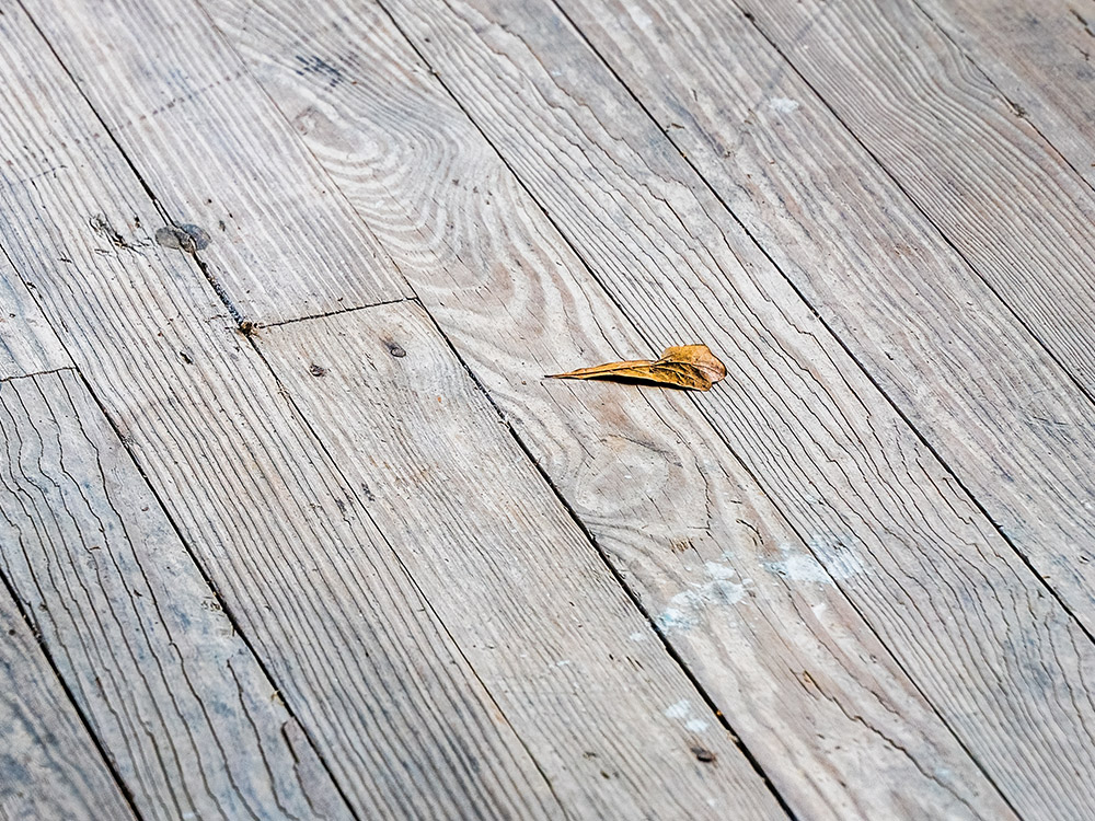 old wooden floor and nails