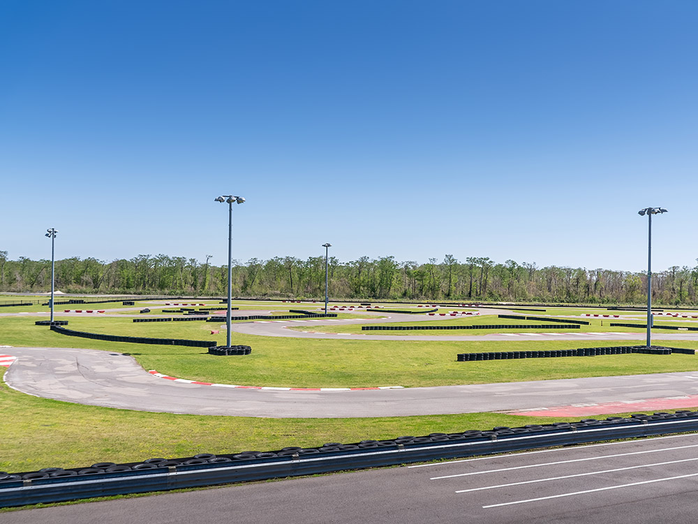 race kart track blue sky