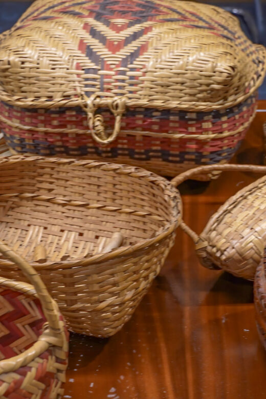hand woven baskets of river cane