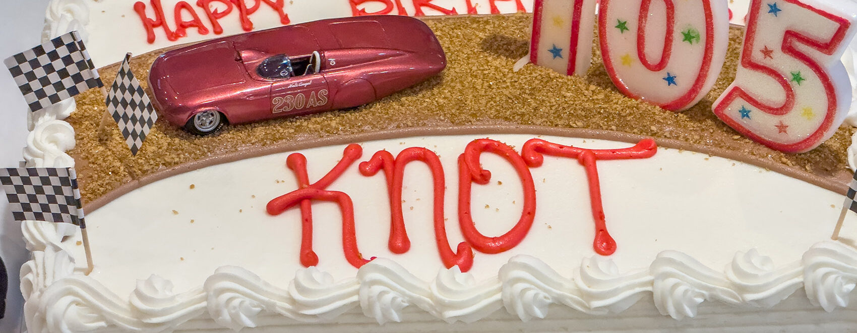 birthday cake for knot as he turns 105