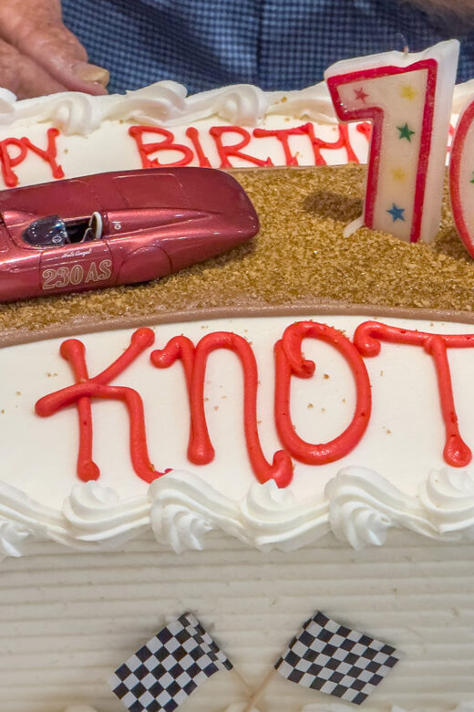 birthday cake for knot as he turns 105