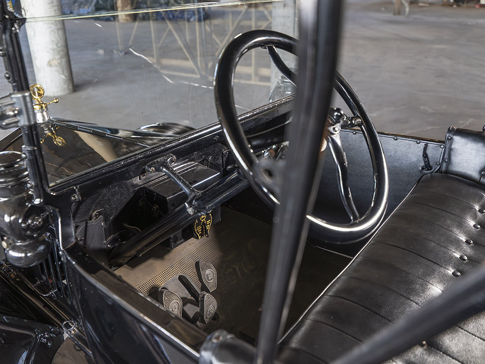 interior of Model T Ford