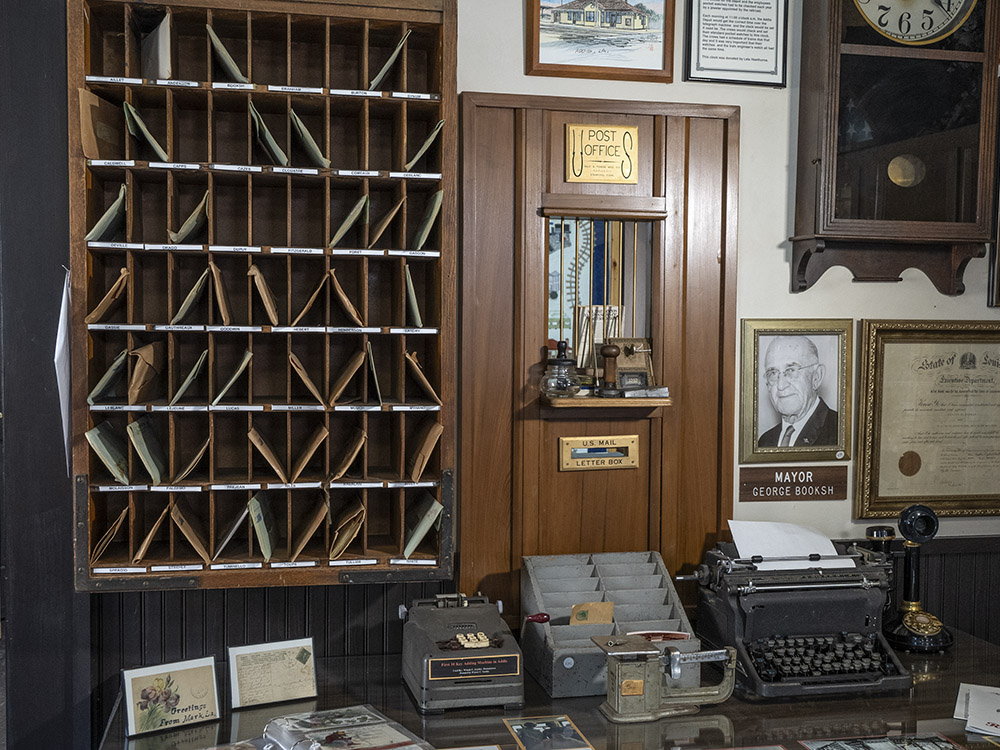 old post office display in addis train museum