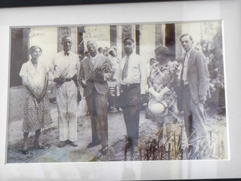 black and white photo of musicians