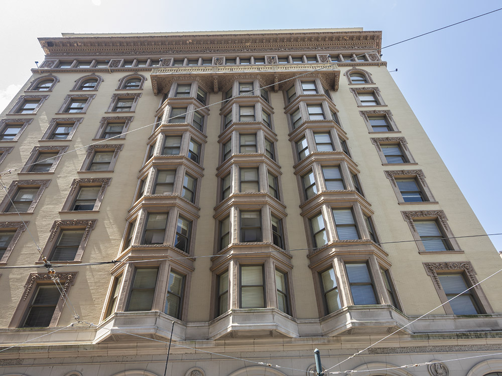 late 19th century building with bay windows