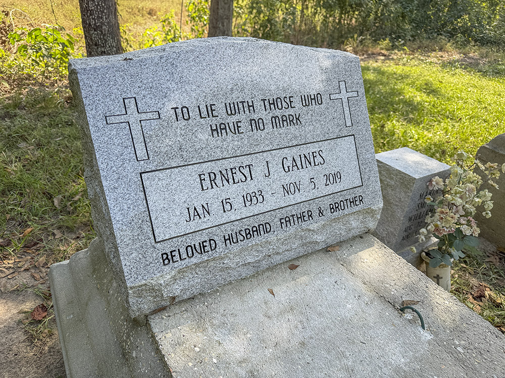 ernest j. gaines tombstone